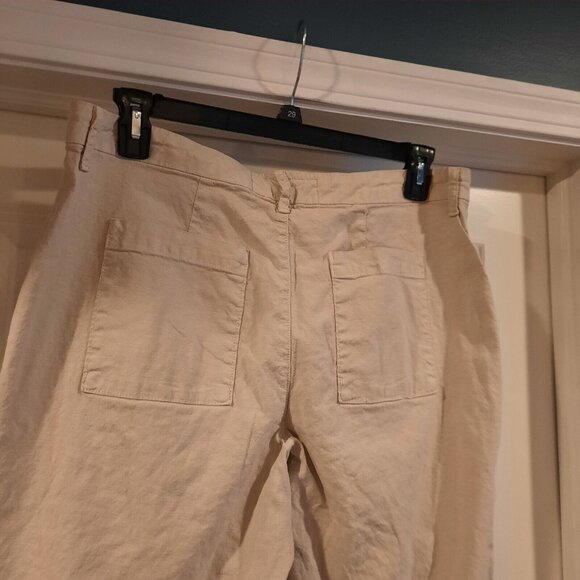 Frank & Eileen Cream Wide Leg Pants - Picture 5 of 15